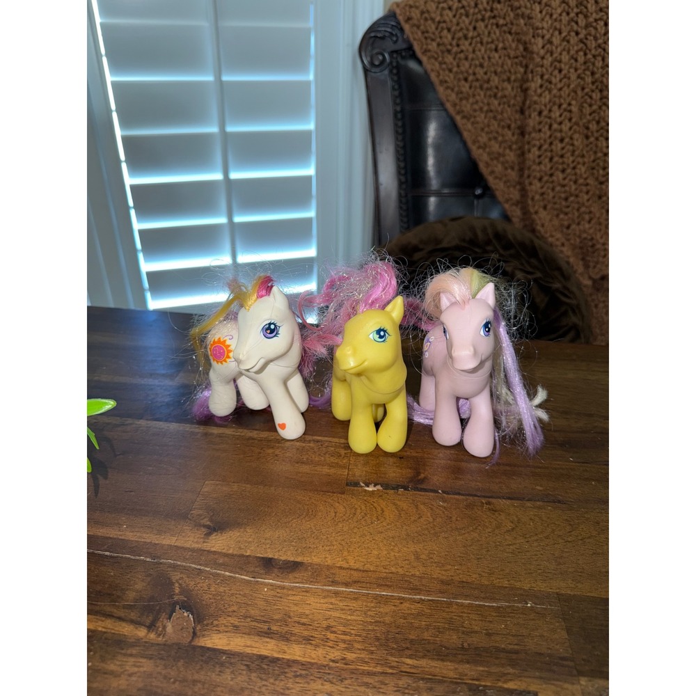 My Little Pony G3 Lot Sunshimmer Daze Merriweather Fluttershy Hasbro Vintage